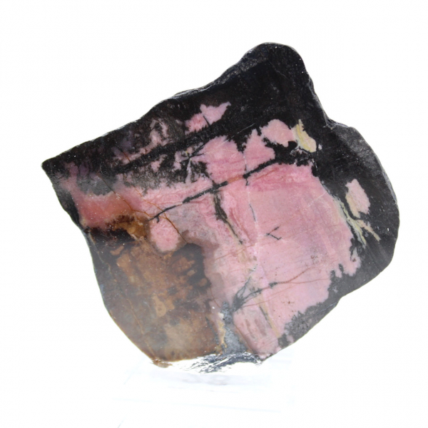 Tranche de Rhodonite naturelle idéale pour décoration