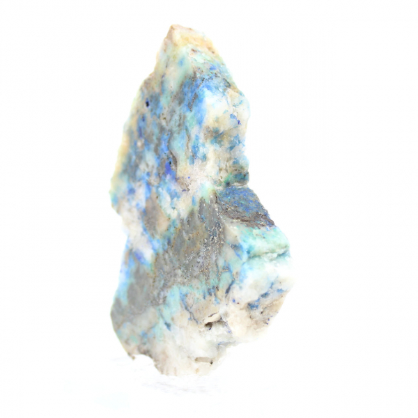 Tranche en pierre d’Azurite Malachite authentique pour décoration