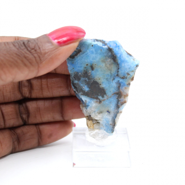 Pierre d’Azurite Malachite en tranche pour collection et création