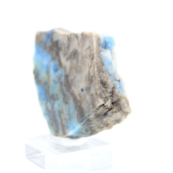 Tranche polie d’Azurite Malachite minéral brut de qualité