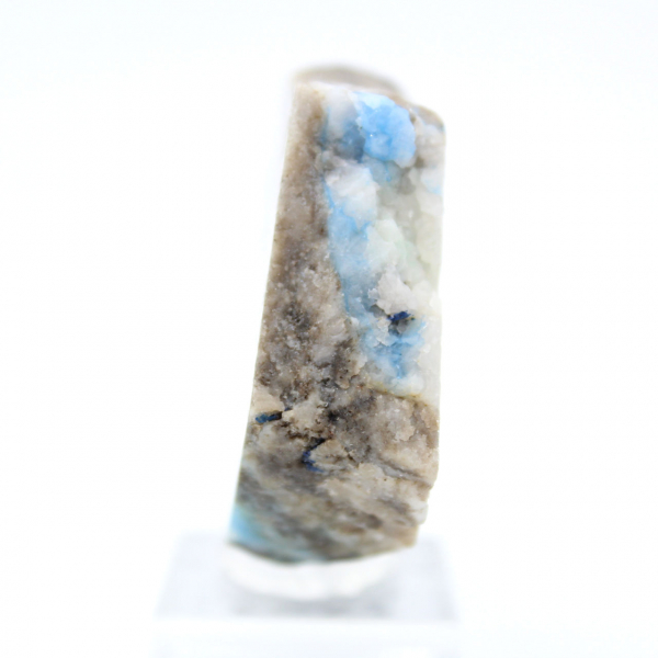 Tranche polie d’Azurite Malachite minéral brut de qualité