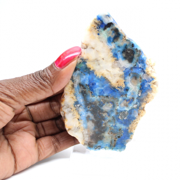 Tranche d’Azurite Malachite pour collection minérale