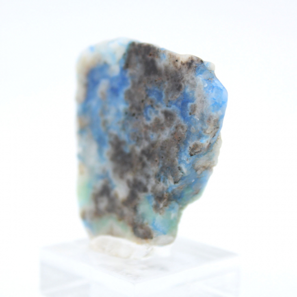 Tranche polie d’Azurite Malachite minéral brut de qualité