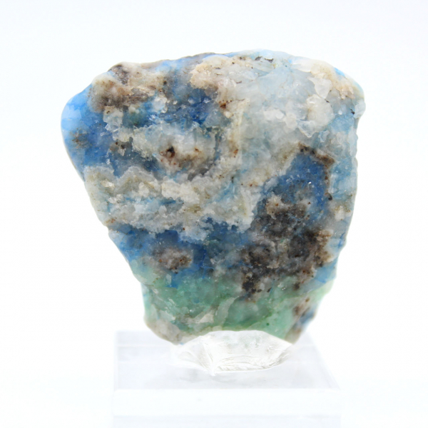 Tranche polie d’Azurite Malachite minéral brut de qualité