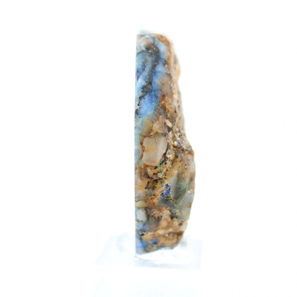 Tranche d’Azurite Malachite pour ornement
