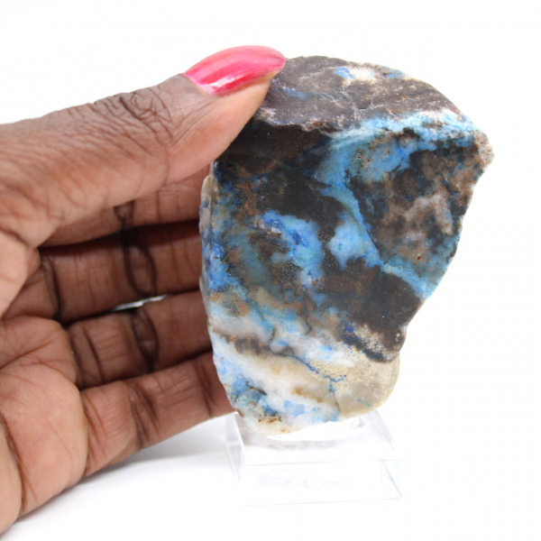 Tranche d’Azurite Malachite pour collection minérale
