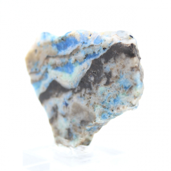 Tranche polie d’Azurite Malachite minéral brut de qualité
