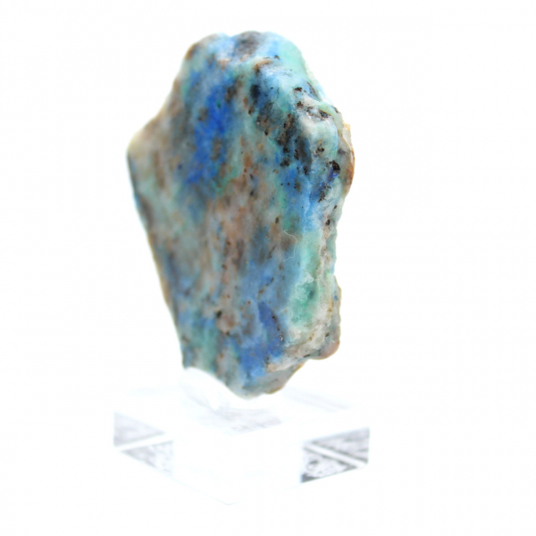 Pierre d’Azurite Malachite en tranche pour collection et création