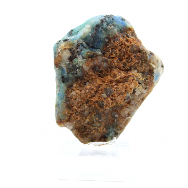 Pierre d’Azurite Malachite en tranche pour collection et création