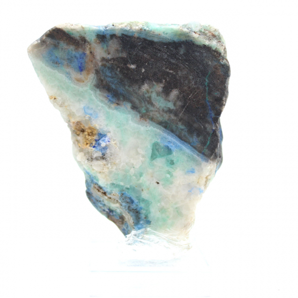 Tranche d’Azurite Malachite pour ornement