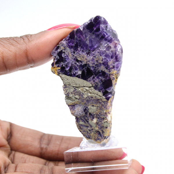 Pierre de Fluorite Pyrite naturelle minéral unique