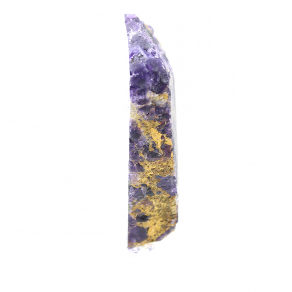 Tranche de Fluorite et Pyrite pour collection minérale