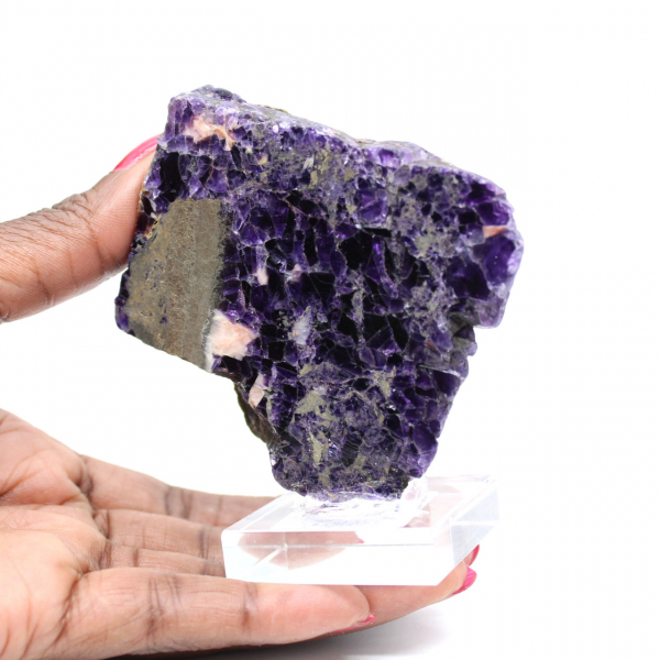 Pierre de Fluorite Pyrite naturelle minéral unique