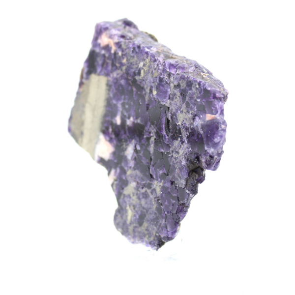 Pierre de Fluorite Pyrite naturelle minéral unique