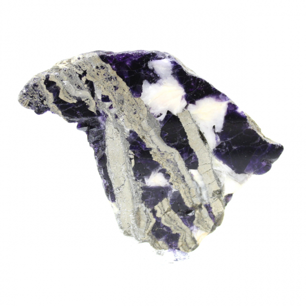 Tranche de Fluorite Pyrite authentique pour décoration