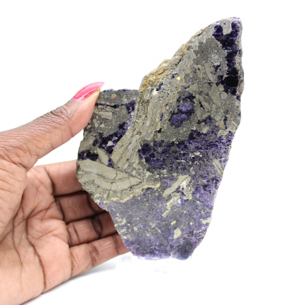 Pierre de Fluorite Pyrite minéral brut pour collection