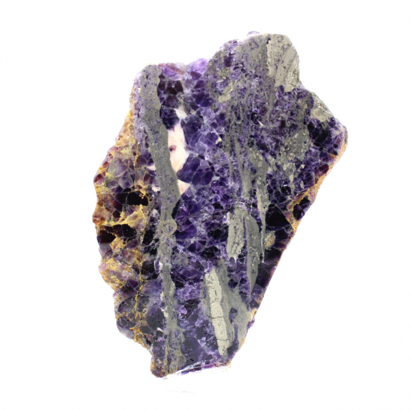 Tranche de Fluorite et Pyrite pour collection minérale