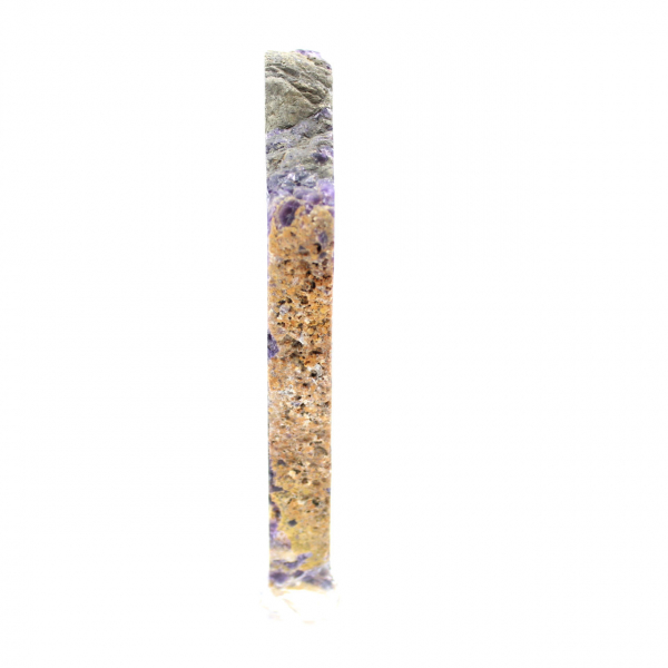 Tranche de Fluorite et Pyrite pour collection minérale