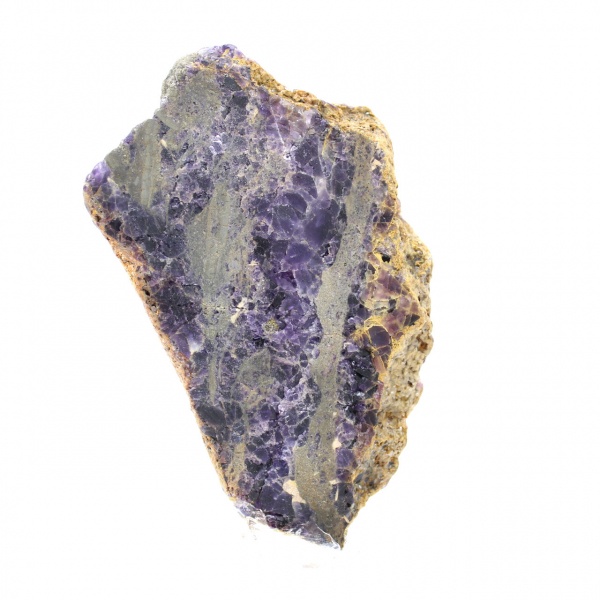 Tranche de Fluorite et Pyrite pour collection minérale