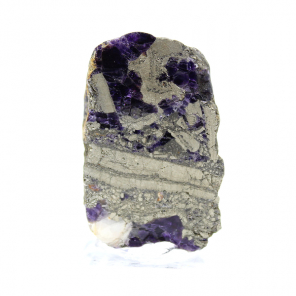 Pierre de Fluorite Pyrite naturelle minéral unique
