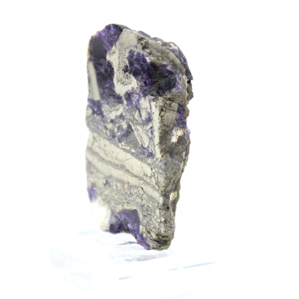 Pierre de Fluorite Pyrite naturelle minéral unique