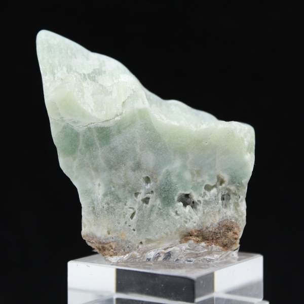 Tranche d’Aragonite verte pour collection de minéraux