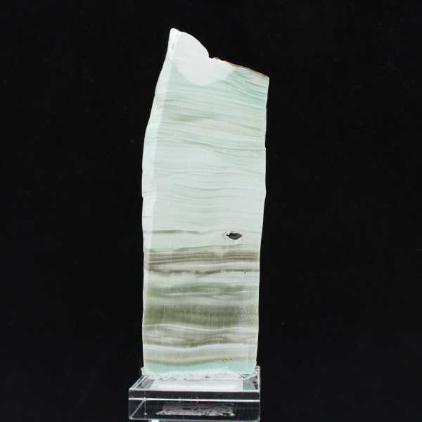 Pierre d’Aragonite verte idéale pour collection