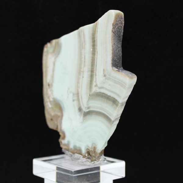 Tranche d’Aragonite verte pour collection de minéraux