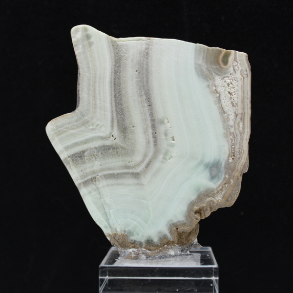 Tranche d’Aragonite verte pour collection de minéraux