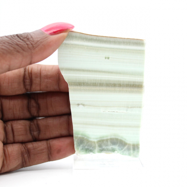 Pierre d’Aragonite verte idéale pour collection Pierre d’Aragonite verte idéale pour collection