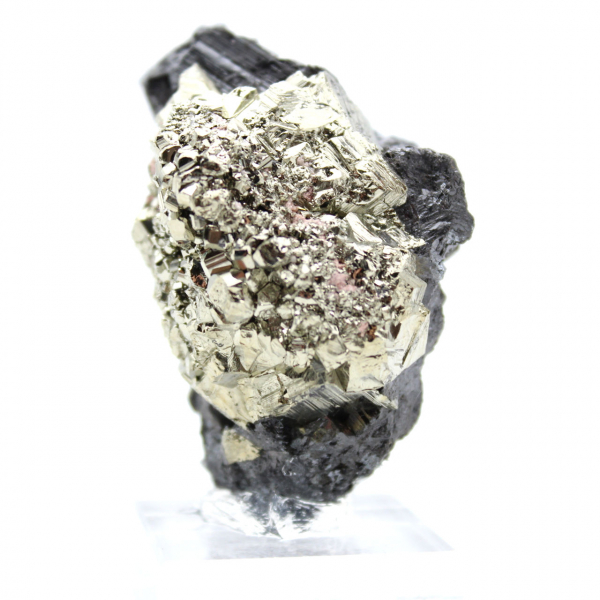 Spécimen Minéral Pyrite et Sphalérite
