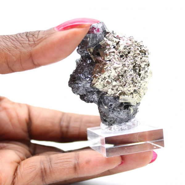 Spécimen Minéral Pyrite et Sphalérite