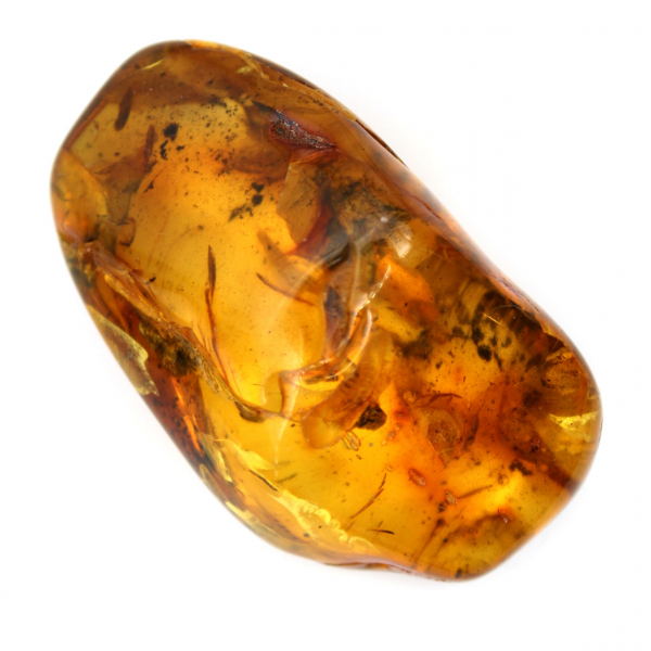 Galet Ambre jaune pour décoration et spécimen scientifique