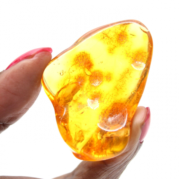 Galet Ambre jaune, objet minéral Lituanie – Spécimen décoratif