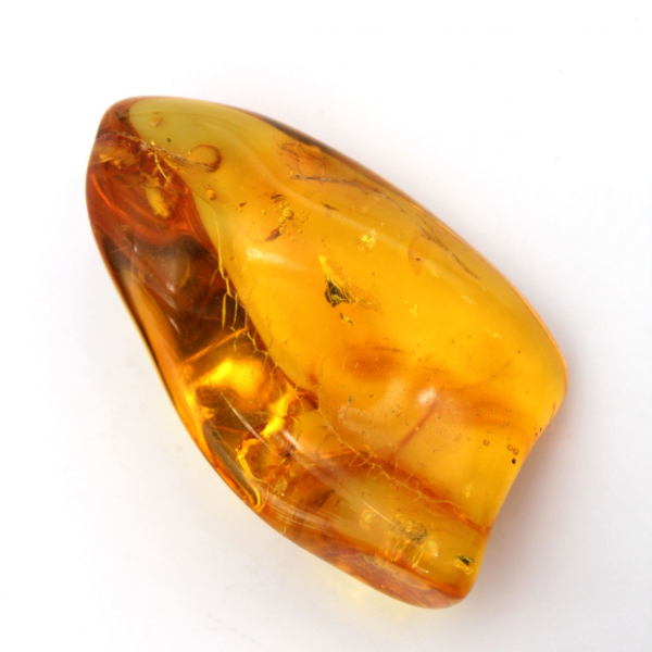 Ambre jaune Galet – Spécimen de la Baltique, objet authentique