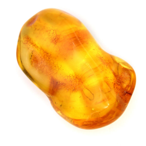 Pierre naturelle Ambre jaune – Galet de collection Lituanie