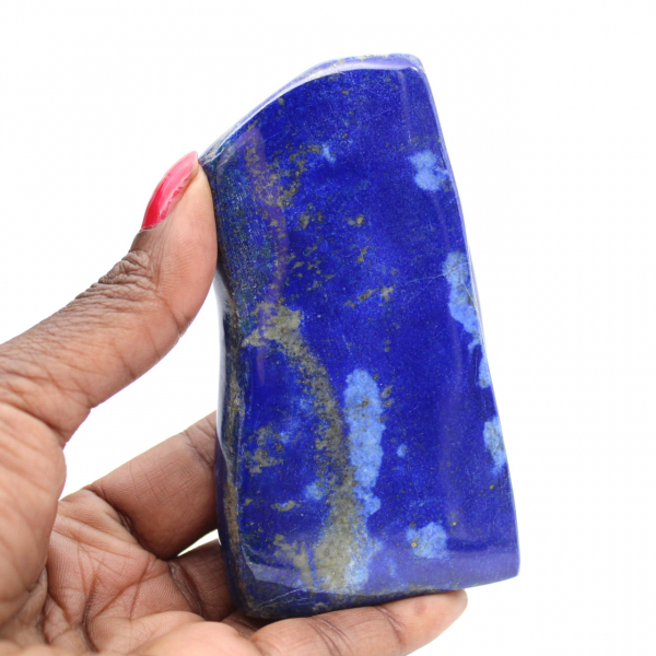 Bloc poli lapis-lazuli bleu Afghanistan