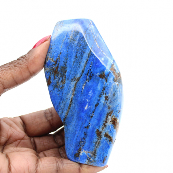 Authentique Lapis-lazuli poli Afghanistan pour votre intérieur