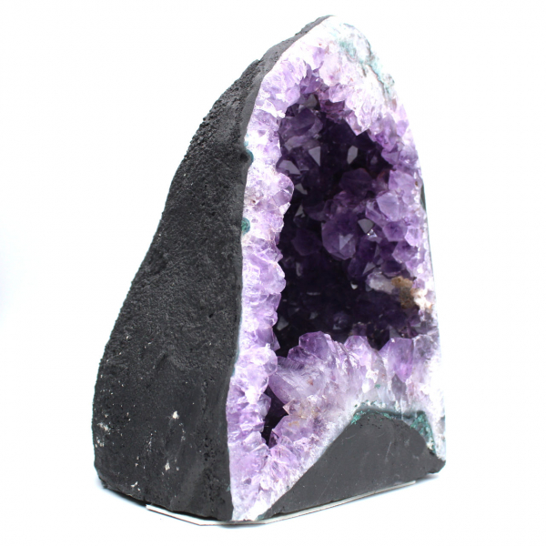 Géode d’améthyste brésilienne pour décoration élégante et originale 