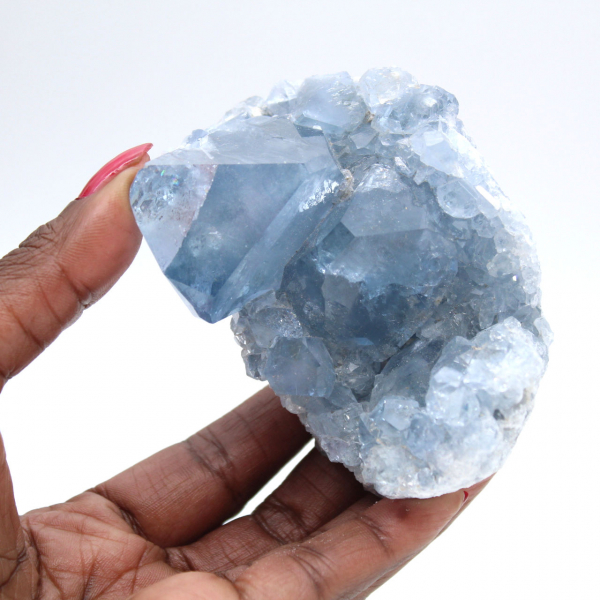 Pièce minérale célestite bleue Madagascar