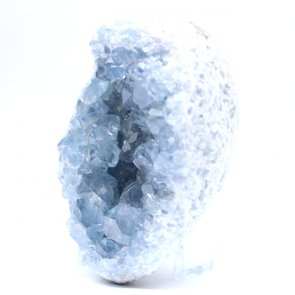 Bloc naturel de célestite bleue Madagascar