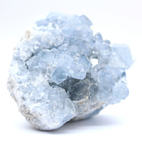 Pièce de collection célestite bleue Madagascar