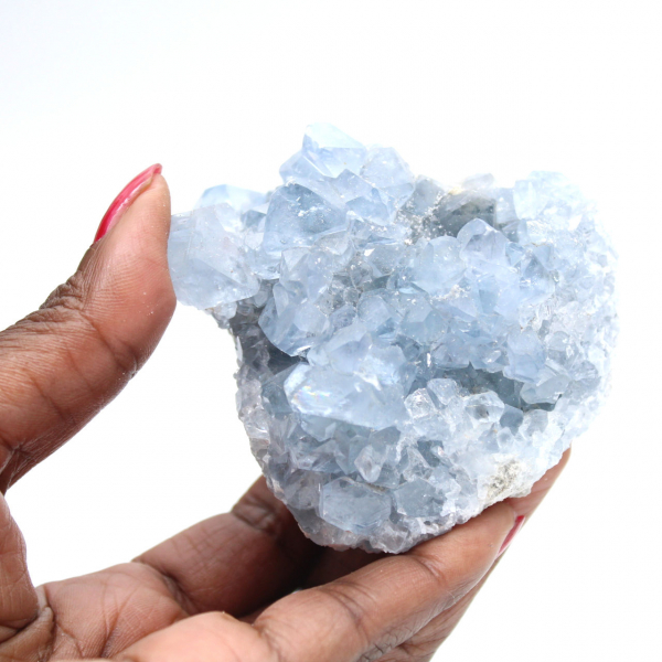 Pièce de collection célestite bleue Madagascar