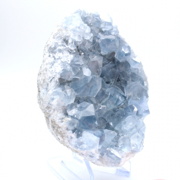 Célestite bleue de Madagascar géode naturelle