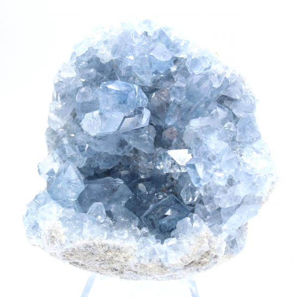 Géode de célestite bleue Madagascar qualité premium