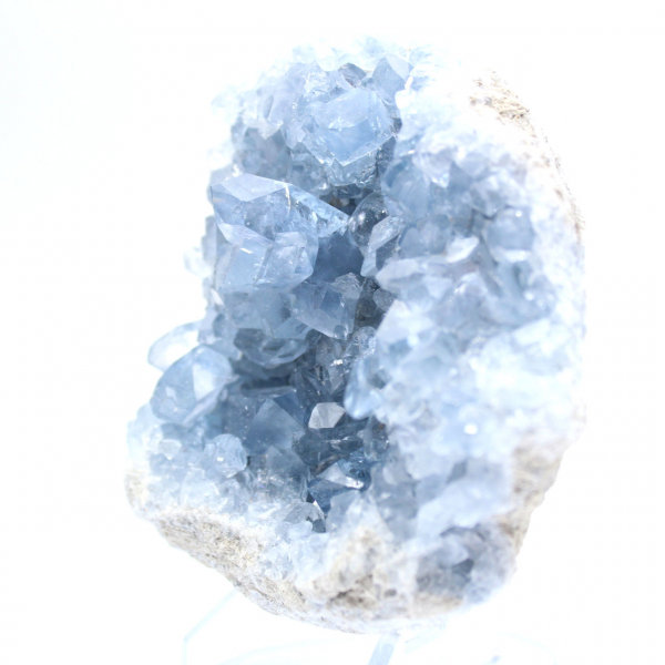 Géode de célestite bleue Madagascar qualité premium