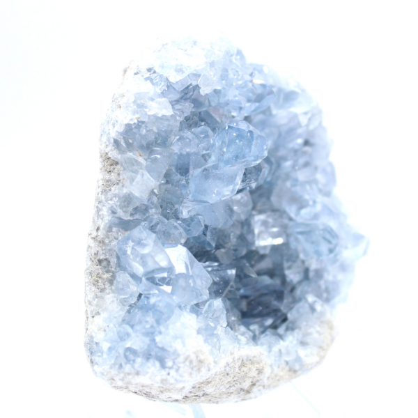 Géode de célestite bleue Madagascar qualité premium