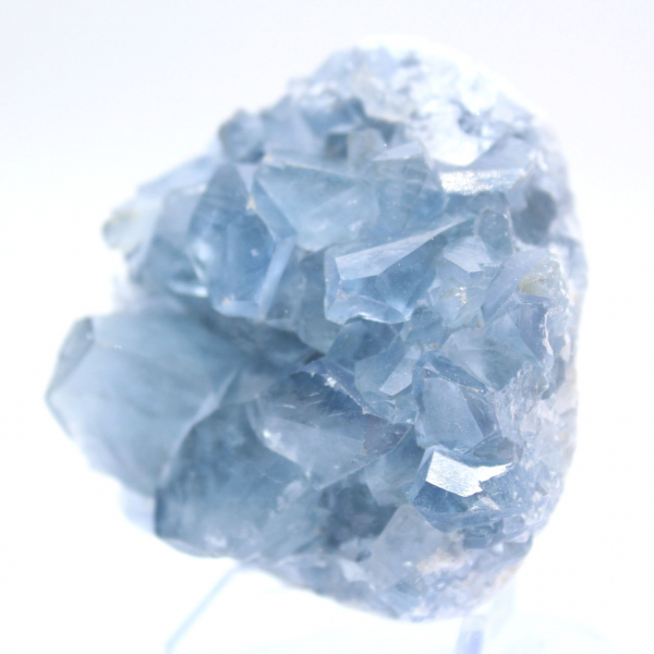 Bloc cristallin célestite bleue de Madagascar