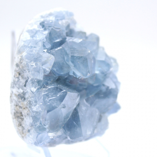 Bloc cristallin célestite bleue de Madagascar