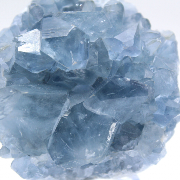 Bloc cristallin célestite bleue de Madagascar